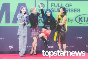 [UHD포토] 마마무(MAMAMOO), ‘휘인의 섹시포즈에 깜짝 놀란 멤버들’ (2019 MMA)