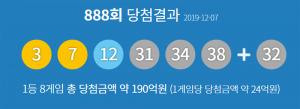 동행복권 로또 888회 당첨번호 조회…&apos;889회 당첨 번호는?&apos;