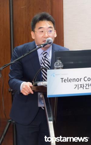 [HD포토] 텔레노어 커넥션에 대해 설명하는 이재휴 한국 지사 이사