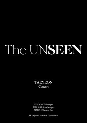 YES24(예스24), 20일 소녀시대(SNSD) 태연 단독콘서트 ‘THE UNSEEN’ 선예매 진행