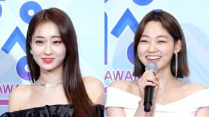 [HD직캠] ‘2019 MBC 연예대상’ 경리-미나, 블랙&화이트 드레스! 레드카펫 여신들(191229)