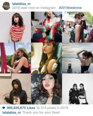 연말 맞아 ‘인스타그램 2019 Best Nine’ 인기…최다 좋아요 주인공은 블랙핑크(BLACKPINK) 리사