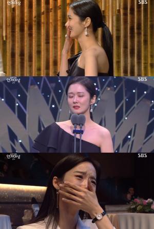 ’2019 SBS 연기대상’ 장나라, ‘VIP’로 프로듀서상 수상…’이청아 폭풍 오열’