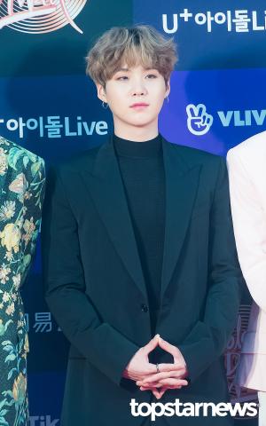 [HD포토] 방탄소년단(BTS) 슈가, ‘살짝 지은 미소’ (제34회 2020 골든디스크어워즈)