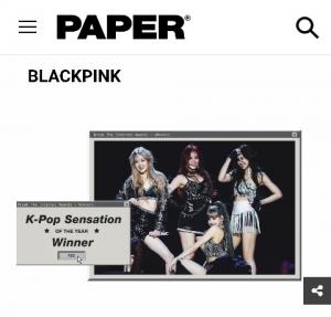블랙핑크, 美 페이퍼 선정 &apos;2019 K-Pop 센세이션&apos;…"슈퍼그룹의 새로운 전형"