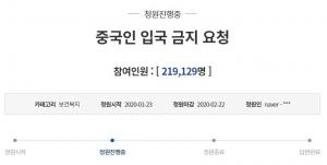 중국 우한 폐렴 코로나바이러스 공포에 청와대국민청원 중국인 입국금지 청원 20만명 돌파…중국인 입국금지 가능한가