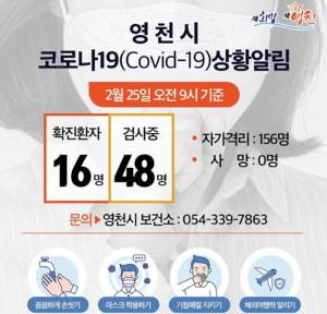 영천시청, 코로나19 현황 확진 환자 4명추가 총 16명…동선 확인 방법은?