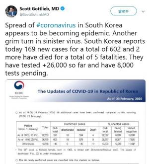[코로나 대응] 각국 보건 전문가들, 한국 코로나19 검사속도에 놀라…일본과 비교도