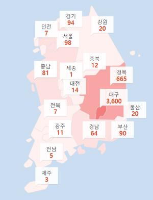 [코로나 현황] 코로나19 하루새 600명 증가, 총 4812명…88.6% 대구·경북