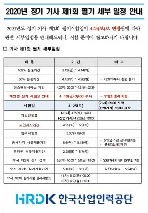 큐넷, 2020 기사 시험 일정 발표…제1회 필기시험일 4월 25일