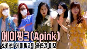 [4K직캠] 에이핑크(Apink) 출근길, 화사한 에이핑크의 출근길 미모(200414)