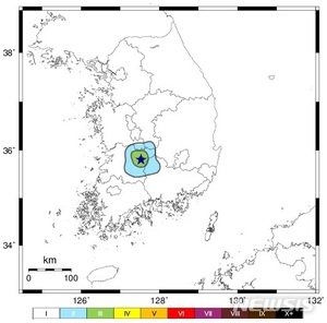 전북 장수군 인근 규모 2.8 지진…"인근지역 진동 느껴"