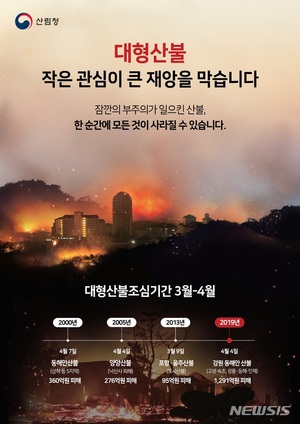 산림청, 황금연휴 기간 &apos;산불예방 총력대응&apos; 나서