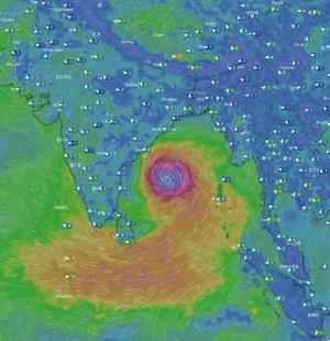 인도·방글라데시에 사이클론 &apos;암판&apos; 접근…현재 4등급→슈퍼 사이클론 될 수도