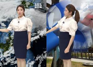 SBS 이여진 기상캐스터, 임신 중에도 열일…네티즌 "뉴스 보면서 알았다"