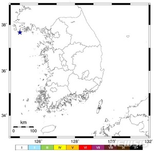 북한 황해남도 옹진 해역서 규모 2.1 지진…"자연지진"