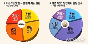 벌쏘임 매년 10여명 숨져…&apos;사고주의 예보&apos; 띄운다