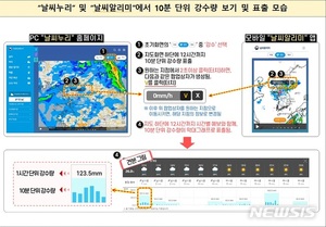 "비, ○시○분에 그쳐요"…강수 정보, 10분 단위 나온다