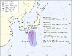 제12호 태풍 돌핀 발생에 현재 위치에 관심↑…일본 기상청의 예상 이동 경로는?
