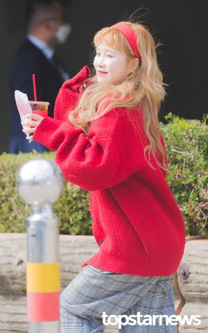 [HD포토] 우주소녀(WJSN) 쪼꼬미 다영, ‘깜찍발랄 그 자체’ (정은지의 가요광장 출근길)