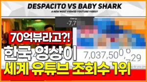 한국 영상이 세계 유튜브 조회수 1위를 차지하다!