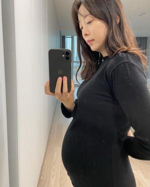 ‘김형우♥’ 박은영, 임신 8개월 차→비교샷 공개…“배가 훨씬 커졌어요”