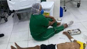 브라질 코로나19 심각…절망하는 간호사·기도하는 의료진