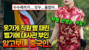 [영상] 옷가게 직원 뺨 때린 벨기에 대사관 부인 알고보니 중국인…처벌은 안받는 이유는?