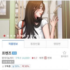 "불매할 것"…&apos;프렌즈&apos; 랑라리 작가, 남혐 논란→탑툰 무료공개 언급에도 비판↑