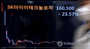 SKIET 시초가 대비 26.43% 하락…"투자심리 악화에 가격부담도"