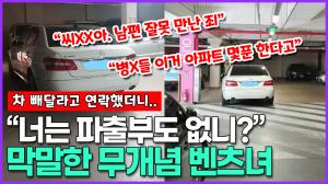 [영상] 차 빼달라고 연락했더니 “너는 파출부도 없니?” 막말한 대전 무개념 벤츠녀