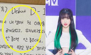 데뷔 직전 일기…유주, 그룹 해체 통보 전날 올린 사진