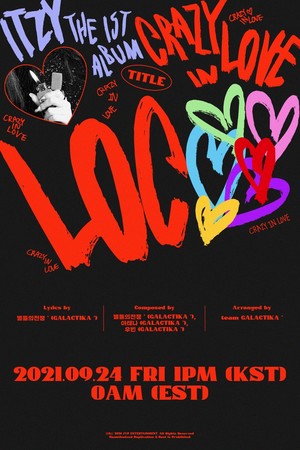 ITZY(있지), 9월 24일 첫 정규 앨범 &apos;CRAZY IN LOVE&apos; 발매…별들의 전쟁과 손잡은 타이틀곡 &apos;LOCO&apos;로 히트 정조준