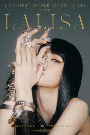 블랙핑크 리사, 앨범과 동명의 타이틀곡 &apos;LALISA&apos; 포스터 공개