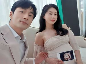 "다음 주면 9개월 차"…윤주만 아내 김예린, 만삭 초음파 사진 공개