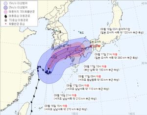[내일 전국 날씨] 14호 태풍 &apos;찬투&apos;, 새벽 제주해상 접근…전국 비바람