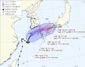 [오늘 전국 날씨] 14호 태풍 &apos;찬투&apos;, 오전 제주해상 근접…전국 비바람