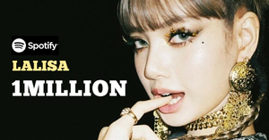 "1Million♥" 블랙핑크 리사 솔로 타이틀곡 &apos;LALISA&apos; 스포티파이 1억 스트리밍 돌파