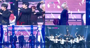 &apos;뮤직뱅크&apos; 원어스(ONEUS), 신곡 &apos;월하미인&apos;으로 컴백, 부채춤·슈트로 완성한 과거↔현대 공존 퍼포먼스 &apos;감탄&apos;, 드라마틱한 퍼포먼스로 압도