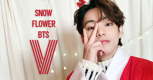 "snow flower bts V♥" 방탄소년단 뷔, 크리스마스송 &apos;스노우 플라워&apos; 틱톡 인기 폭발 이유?