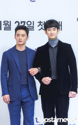 [HD포토] 김성규-김수현, ‘교도소 커플’ (어느 날 제작발표회)