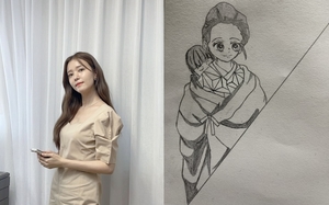 "저만 놀라운가요?"…정시아, 10살 딸 서우 그림 실력에 감탄