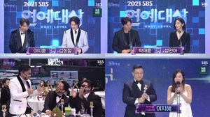 ‘2021 SBS 연예대상’ 임원희X김준호X이지혜X골때리는그녀들 주장단, 우수상 수상 (5)