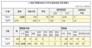 코로나19 의료기관 12월 손실보상금, 총 3181억 원 지급