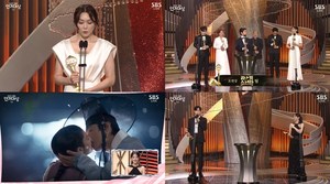 ‘2021 SBS 연기대상’ 김의성X차지연, 남녀 조연상-팀부문 라켓소년단…베스트 커플상 안효섭X김유정 키스씬 (3)