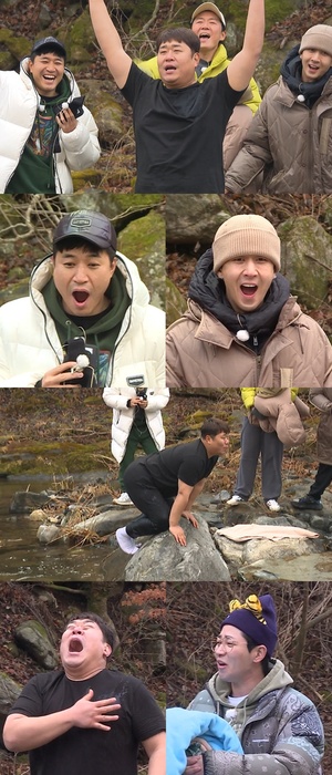 ‘1박 2일 시즌4’, ‘낭만 자유 여행’ 특집 ‘문대상’ 문세윤 2022년 새해 첫 입수 “얼음이 떠 내려와요!”