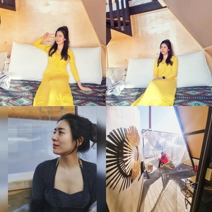 "우리만의 글램핑"…주진모 와이프 민혜연, 남편과 데이트 인증샷