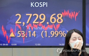 러시아 우크라이나 긴장 완화에 코스피 2% 반등…코스닥도 4% 이상 뛰어