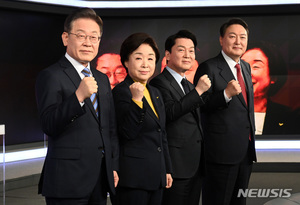 [차기대선후보 지지율] 윤석열, 이재명에 오차범위 밖 우세[글로벌리서치]