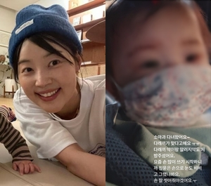 “요즘 손 많이 쓰기 시작”…&apos;검사 남편♥&apos; 한지혜, 딸 소아과 방문한 이유